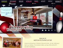 Tablet Screenshot of ostseebowling.de